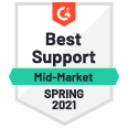 Best Support / Mid-Market / Spring 2021