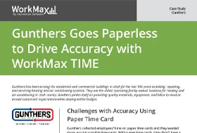 WorkMax case study: Gunthers goes paperless and improves time tracking accuracy with WorkMax TIME